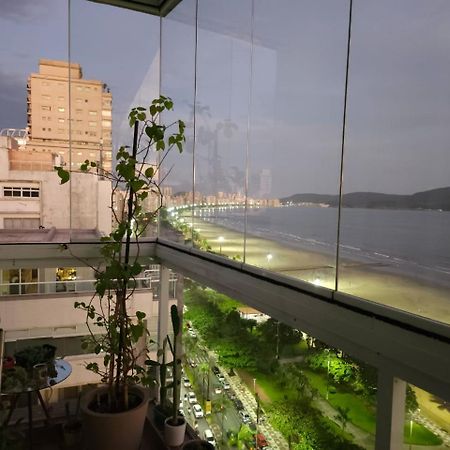 Apartamentos Na Praia Do Gonzaga Frente Mar Com Estacionamento Santos  Dış mekan fotoğraf